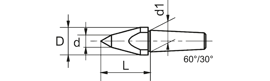 Kopierkörner für Drehbankspitzen 14mm CONZELLA